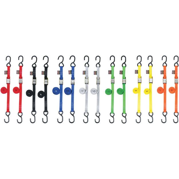 POWERTYE MFG STANDARD TIEDOWN / ORANGE|BLACK / NYLON|STEEL
