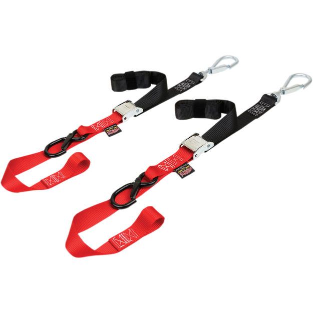 POWERTYE MFG TIEDOWN PICKUP KIT / RED|BLACK / NYLON|STEEL
