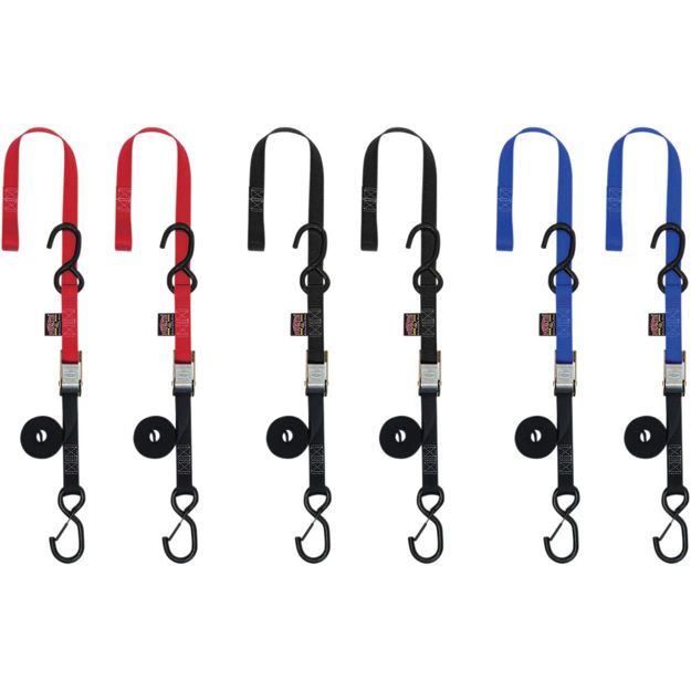 POWERTYE MFG SOFT-TYE CAM-BUCKLE / BLACK|ORANGE / NYLON|STEEL

