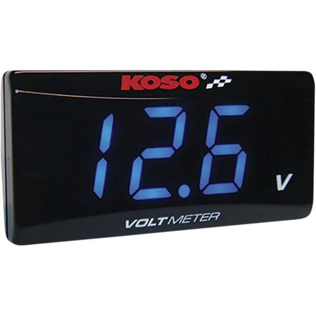 KOSO NORTH AMERICA VOLT METER SUPER SLIM BLUE LIGHT
