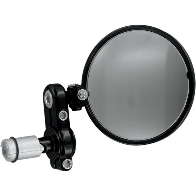 POWERSTANDS RACING MIRROR BAR END FRANCO BLACK ΚΑΘΡΕΦΤΗΣ ΓΙΑ ΑΝΤΙΒΑΡΑ
