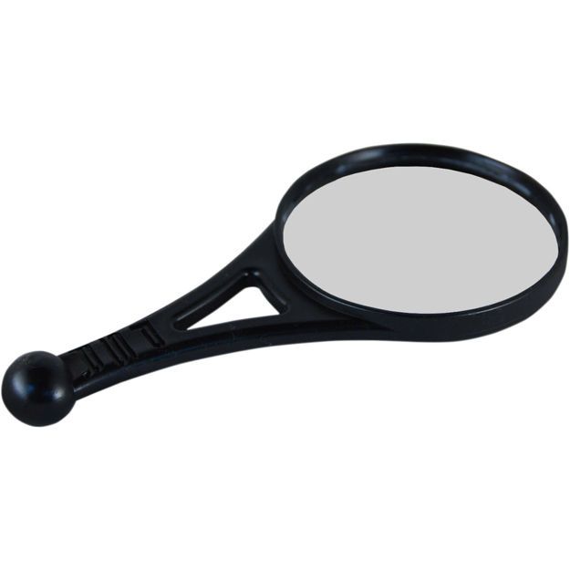 POWERSTANDS RACING MIRROR DUALSPORT ROUND BLACK ΓΙΑ RAM MOUNT ΒΑΣΗ

