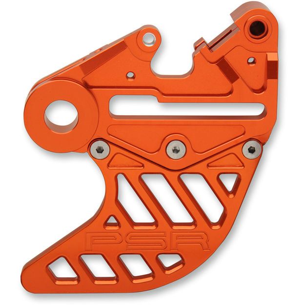 POWERSTANDS RACING GUARD REAR DISC ALUMINUM ANODIZED ORANGE
