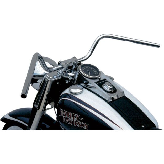 TRW HANDLEBAR MYSTIC HIGH STEEL Ø 25.4 CHROME PLATED, CABLE INDENT 
