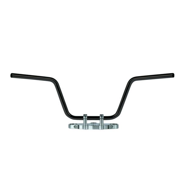 TRW HANDLEBAR APEHANGER STEEL Ø 25.4 BLACK, CABLE INDENT
