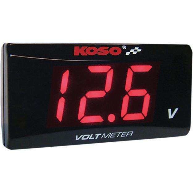 KOSO NORTH AMERICA VOLT METER SUPER SLIM RED LIGHT