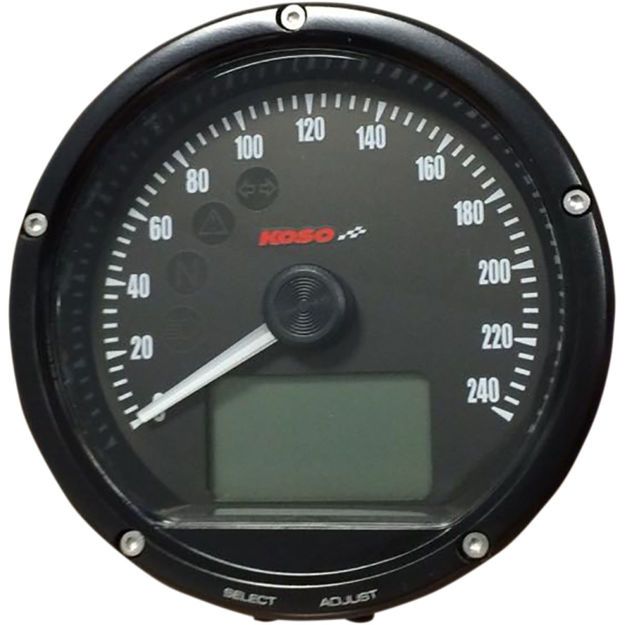 KOSO NORTH AMERICA D75 SPEEDOMETER BK 0-240