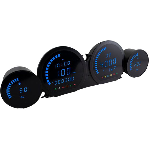 KOSO NORTH AMERICA GAUGE SET HD-03L BLUE