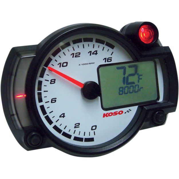 KOSO NORTH AMERICA DASH PANEL RX2-NR GP-STYLE TACHOMETER RACE