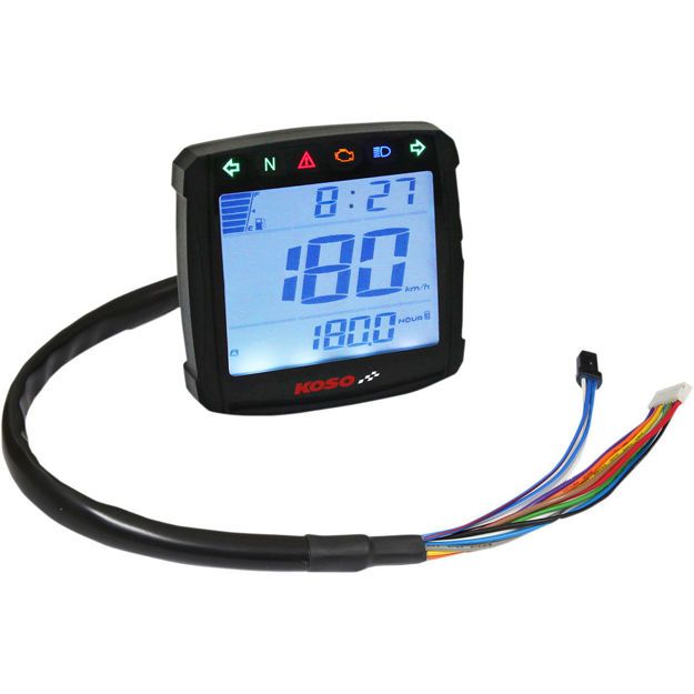 KOSO NORTH AMERICA SPEEDOMETER MULTIFUNCTION XR-01S BLACK