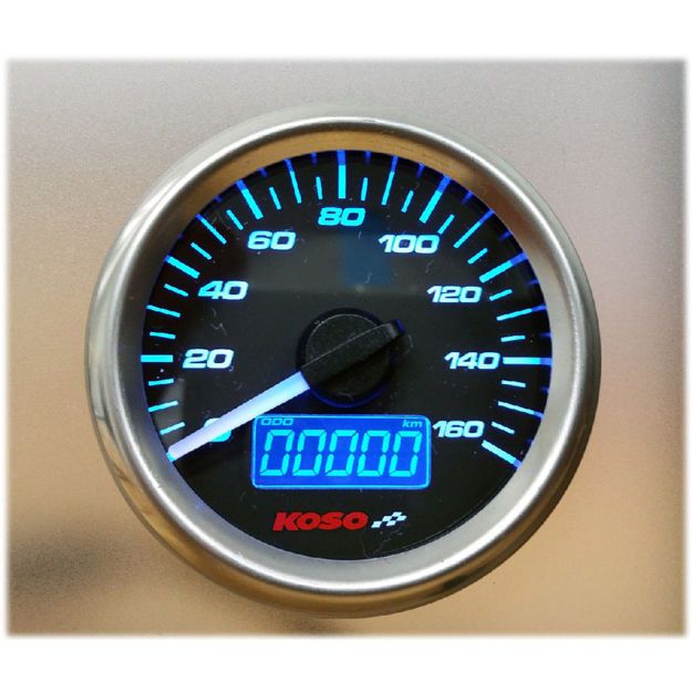 KOSO NORTH AMERICA SPEEDOMETER D48 GP-STYLE BLACK