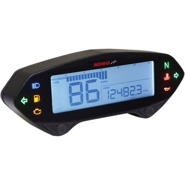 KOSO NORTH AMERICA SPEEDOMETER DB-01RN MULTIFUNCTION ABE BLACK CASING