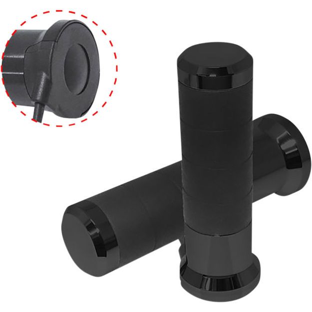 Θερμαινόμενες χειρολαβές KOSO NORTH AMERICA HEATED GRIP TITAN BK 7/8