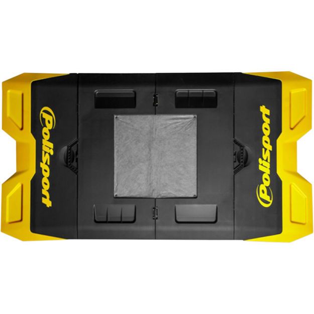 POLISPORT PIT BIKE MAT FOLDABLE POLISPORT LOGO YELLOW/BLACK