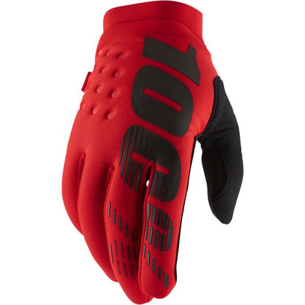 Γάντια Enduro 100% BRISKER COLD WEATHER  Κόκκινο