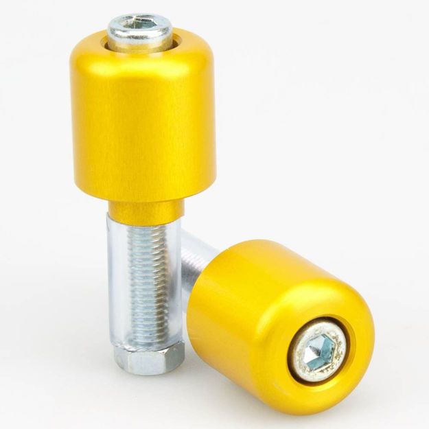 TRW HANDLEBAR END 12MM MINI ALUMINIUM GOLD ΑΝΤΙΒΑΡΑ ΤΙΜΟΝΙΟΥ