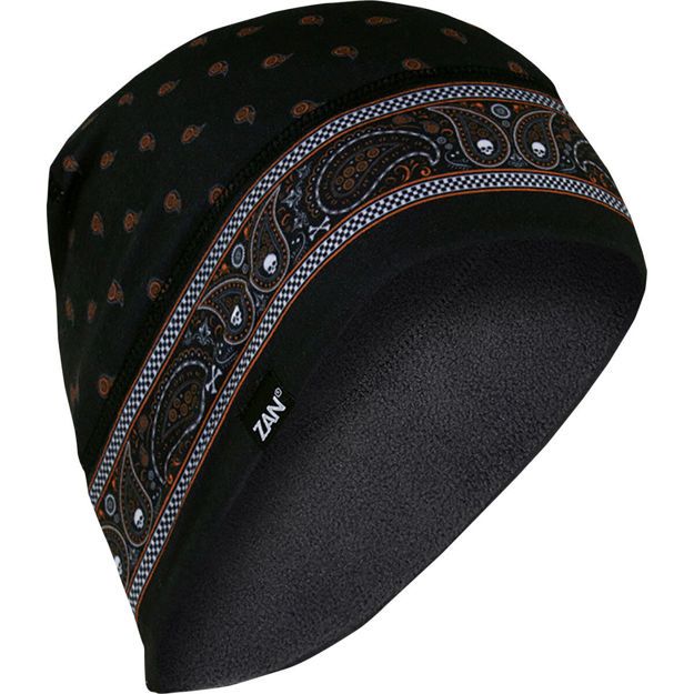 ΚΑΛΥΜΜΑ ΚΕΦΑΛΙΟΥ ZAN HEADGEAR SportFlex® Fleece  ΑΣΠΡΟ/ΜΑΥΡΟ/ΠΟΡΤΟΚΑΛΙ ONE SIZE