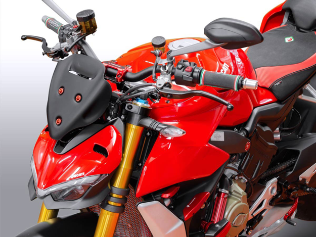 ΖΕΛΑΤΙΝΑ ΜΟΤΟΣΥΚΛΕΤΑΣ WRS SPORT DUCATI STREETFIGHTER V4 1100/S ABS 2021 2022 ΜΑΥΡΟ ΜΑΤ