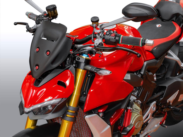 ΖΕΛΑΤΙΝΑ ΜΟΤΟΣΥΚΛΕΤΑΣ WRS SPORT PLUS DUCATI STREETFIGHTER V4 1100/S ABS 2021 2022 ΜΑΥΡΟ ΜΑΤ