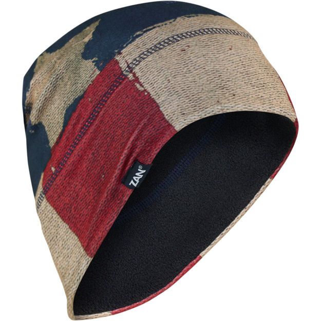 ΚΑΛΥΜΜΑ ΚΕΦΑΛΙΟΥ ZAN HEADGEAR SportFlex® Patriot Fleece  ΜΠΛΕ ΚΟΚΚΙΝΟ ΧΑΚΙ  ONE SIZE