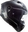 ΚΡΑΝΟΣ ΜΗΧΑΝΗΣ LS2 Thunder FF805 Racing FIM  SOLID CARBON ΜΑΥΡΟ
