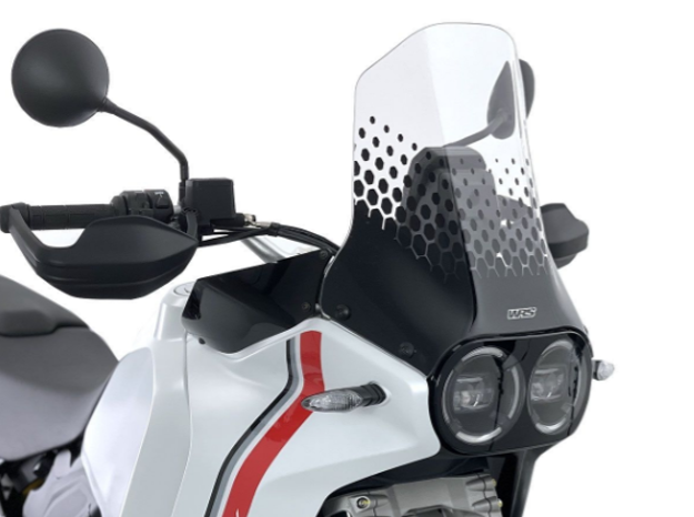 ΖΕΛΑΤΙΝΑ ΜΟΤΟΣΥΚΛΕΤΑΣ WRS TOURING DUCATI DESERT X 950 ABS ΔΙΑΦΑΝΗ