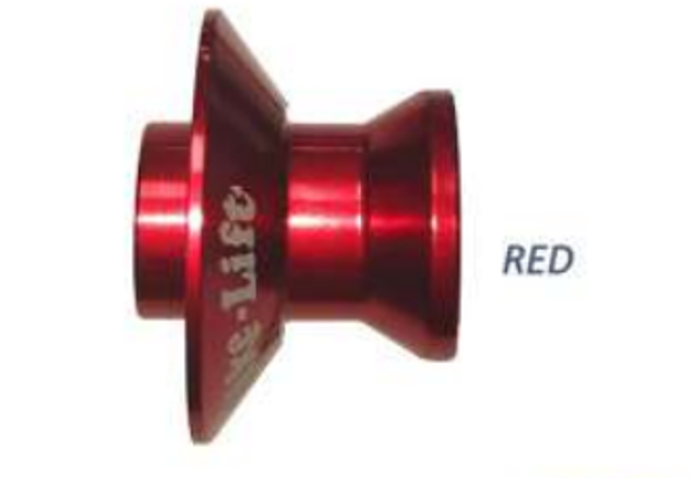 BIKE LIFT ALUMINUM BOBBINS YAMAHA-APRILIA-TRIUMPH RED M6