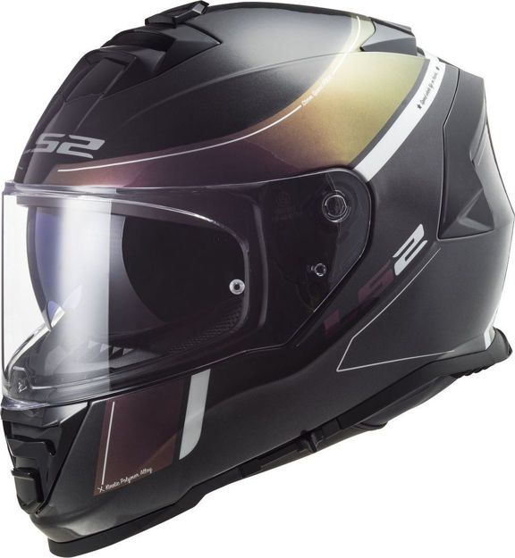 ΚΡΑΝΟΣ ΜΗΧΑΝΗΣ LS2 FF800 Storm VELVET ΜΑΥΡΟ ΧΡΥΣΟ
