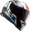 ΚΡΑΝΟΣ ΜΗΧΑΝΗΣ LS2 FF800 STORM RACER ΛΕΥΚΟ ΜΠΛΕ ΚΟΚΚΙΝΟ