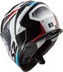 ΚΡΑΝΟΣ ΜΗΧΑΝΗΣ LS2 FF800 STORM RACER ΛΕΥΚΟ ΜΠΛΕ ΚΟΚΚΙΝΟ