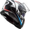 ΚΡΑΝΟΣ ΜΗΧΑΝΗΣ LS2 FF800 STORM RACER ΛΕΥΚΟ ΜΠΛΕ ΚΟΚΚΙΝΟ