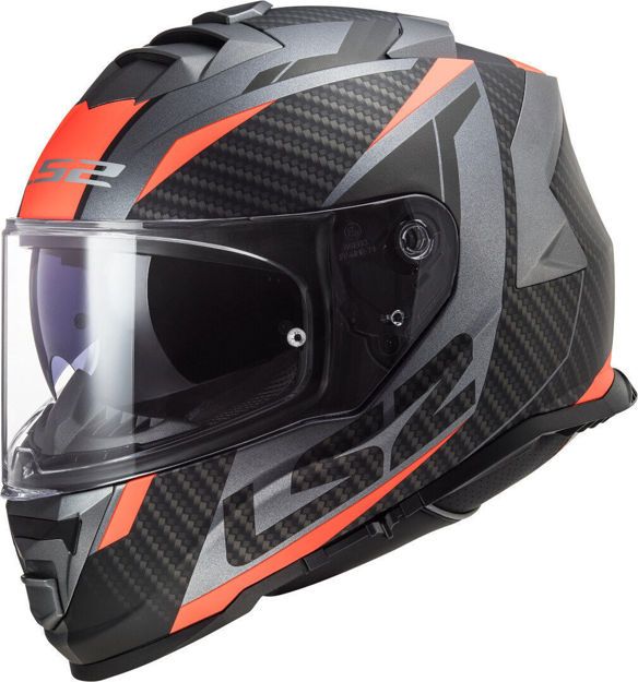 ΚΡΑΝΟΣ ΜΗΧΑΝΗΣ LS2 FF800 STORM RACER ΜΑΥΡΟ ΜΑΤ ΠΟΡΤΟΚΑΛΙ