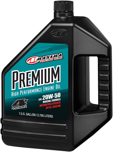 MAXIMA Maxum 4 Premium 20W-50 ΛΑΔΙ ΜΟΤΟΣΥΚΛΕΤΑΣ 3.785 ΛΙΤΡΑ