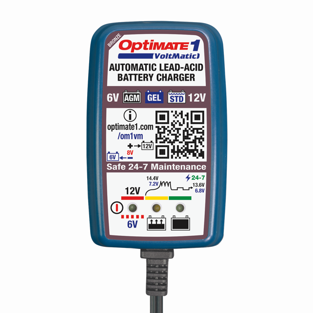 ΦΟΡΤΙΣΤΗΣ ΜΠΑΤΑΡΙΑΣ TECMATE OPTIMATE 1 VoltMatic