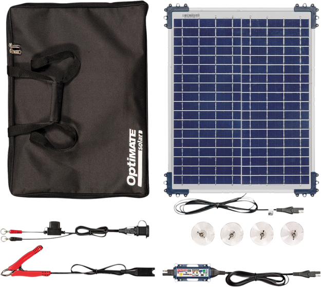 ΗΛΙΑΚΟ ΠΑΝΕΛ ΦΟΡΤΙΣΤΗΣ ΜΠΑΤΑΡΙΑΣ TECMATE OPTIMATE SOLAR DUO TRAVEL KIT 20W