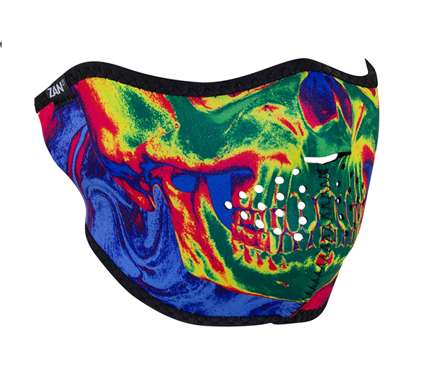HALF FACE ΜΑΣΚΑ ZAN HEADGEAR THERMA SKULL Neoprene One Size