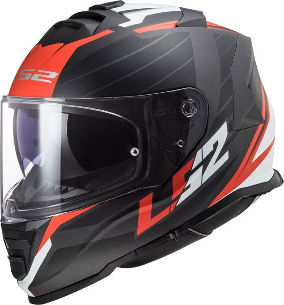 ΚΡΑΝΟΣ ΜΗΧΑΝΗΣ LS2 FF800 Storm NERVE ΜΑΥΡΟ ΜΑΤ ΚΟΚΚΙΝΟ