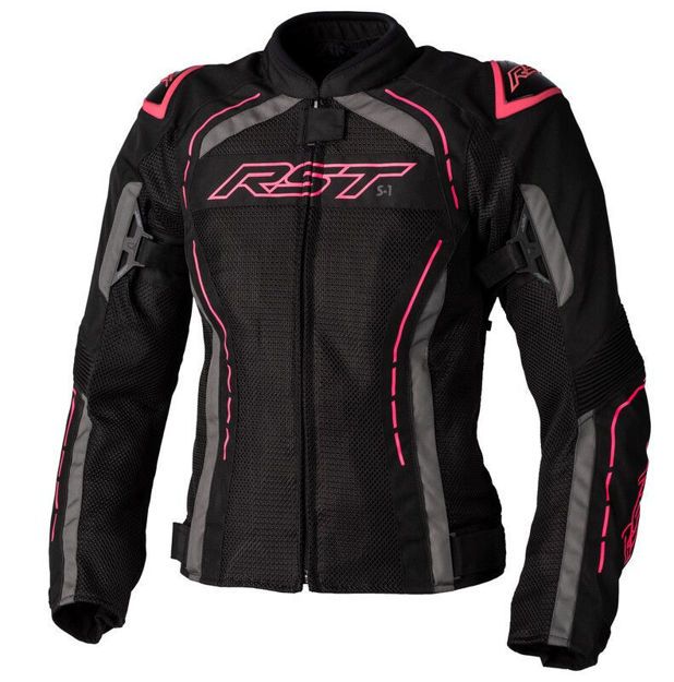 ΜΠΟΥΦΑΝ ΜΗΧΑΝΗΣ ΓΥΝΑΙΚΕΙΟ RST textile S1 mesh ΜΑΥΡΟ NEOΝ ΡΟΖ
