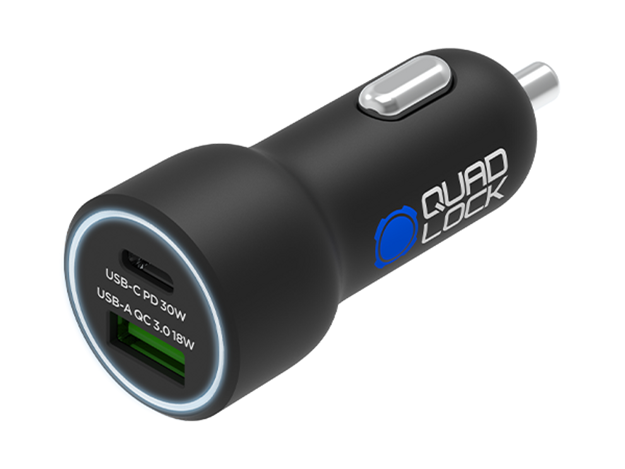 ΦΟΡΤΙΣΤΗΣ ΑΥΤΟΚΙΝΗΤΟΥ ΔΙΠΛΌΣ QUAD LOCK USC A+C 12V