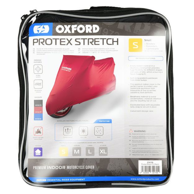 ΚΟΥΚΟΥΛΑ ΜΟΤΟΣΥΚΛΕΤΑΣ OXFORD PROTEX STRETCH Indoor CV1 ΚΟΚΚΙΝΗ M