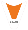 ΕΜΠΡΟΣ ΦΤΕΡΟ KTM 390 ADV C-RACER ΛΕΥΚΟ ΠΟΡΤΟΚΑΛΙ ΑΥΤΟΚΟΛΛΗΤΟ