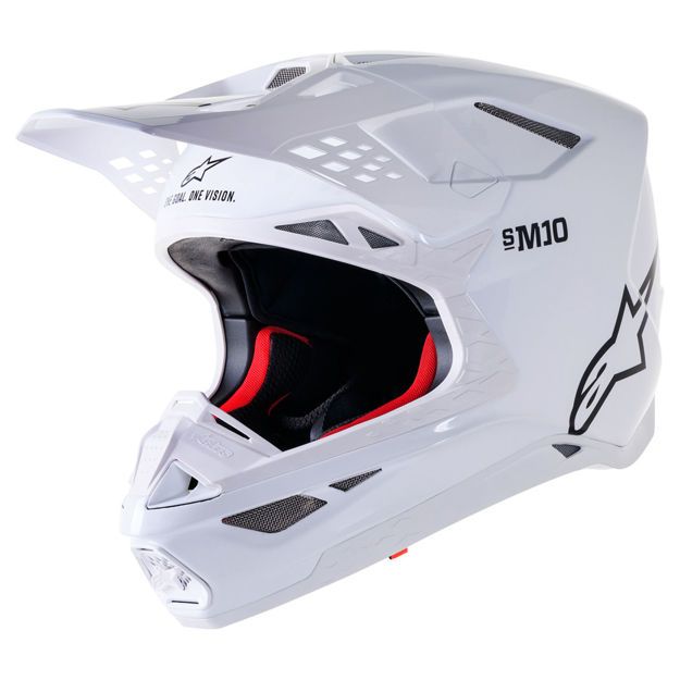 ΚΡΑΝΟΣ ALPINESTARS OFF-ROAD Supertech M10 Solid MX ΛΕΥΚΟ