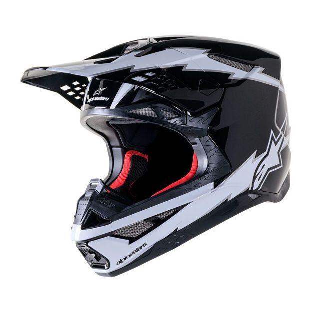 ΚΡΑΝΟΣ ALPINESTARS OFF-ROAD Supertech M10 AMP CARBON ΜΑΥΡΟ ΛΕΥΚΟ
