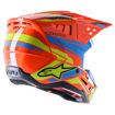 ΚΡΑΝΟΣ ALPINESTARS OFF-ROAD Supertech M5 ACT2 ΠΟΡΤΟΚΑΛΙ ΚΙΤΡΙΝΟ ΜΠΛΕ