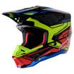 ΚΡΑΝΟΣ ALPINESTARS OFF-ROAD Supertech M5 ACT2 ΜΑΥΡΟ ΚΙΤΡΙΝΟ ΚΟΚΚΙΝΟ