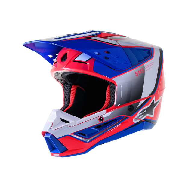 ΚΡΑΝΟΣ ALPINESTARS OFF-ROAD Supertech M5 SAIL ΜΠΛΕ ΦΟΥΞΙΑ