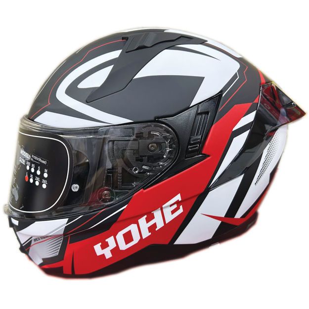 ΚΡΑΝΟΣ YOHE 910 SV FULL FACE ΜΑΥΡΟ ΚΟΚΚΙΝΟ