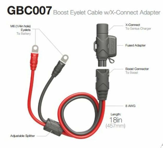 ΚΑΛΩΔΙΟ ΦΩΡΤΙΣΗΣ NOCO X-CONNECT/EYELET 50CM