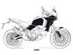 ΑΥΤΟΚΟΛΛΗΤΑ ΣΕΤ UNIRACING DUCATI DESERT X WHITE