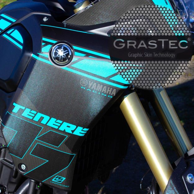 ΑΥΤΟΚΟΛΛΗΤΑ ΣΕΤ UNIRACING Yamaha TENERE 700 60TH ΜΑΥΡΟ ΜΠΛΕ